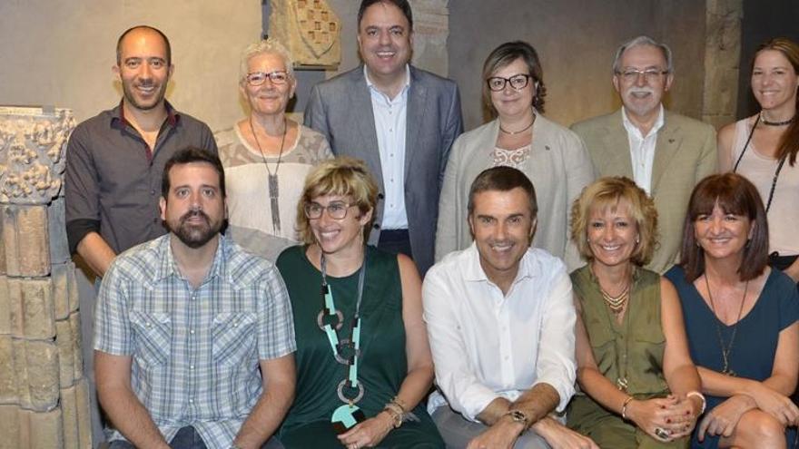 L&#039;alcalde Junyent amb bona part de l&#039;equip de govern