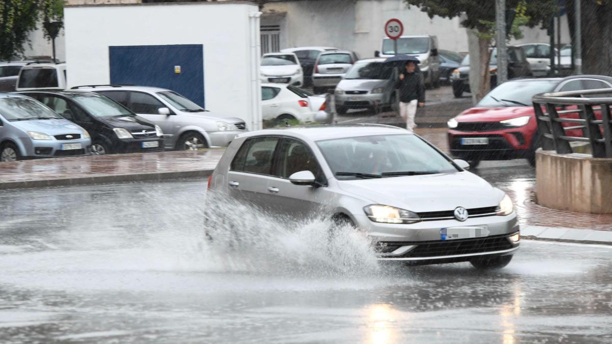 Un imagen de los últimos episodios de lluvia en Murcia.