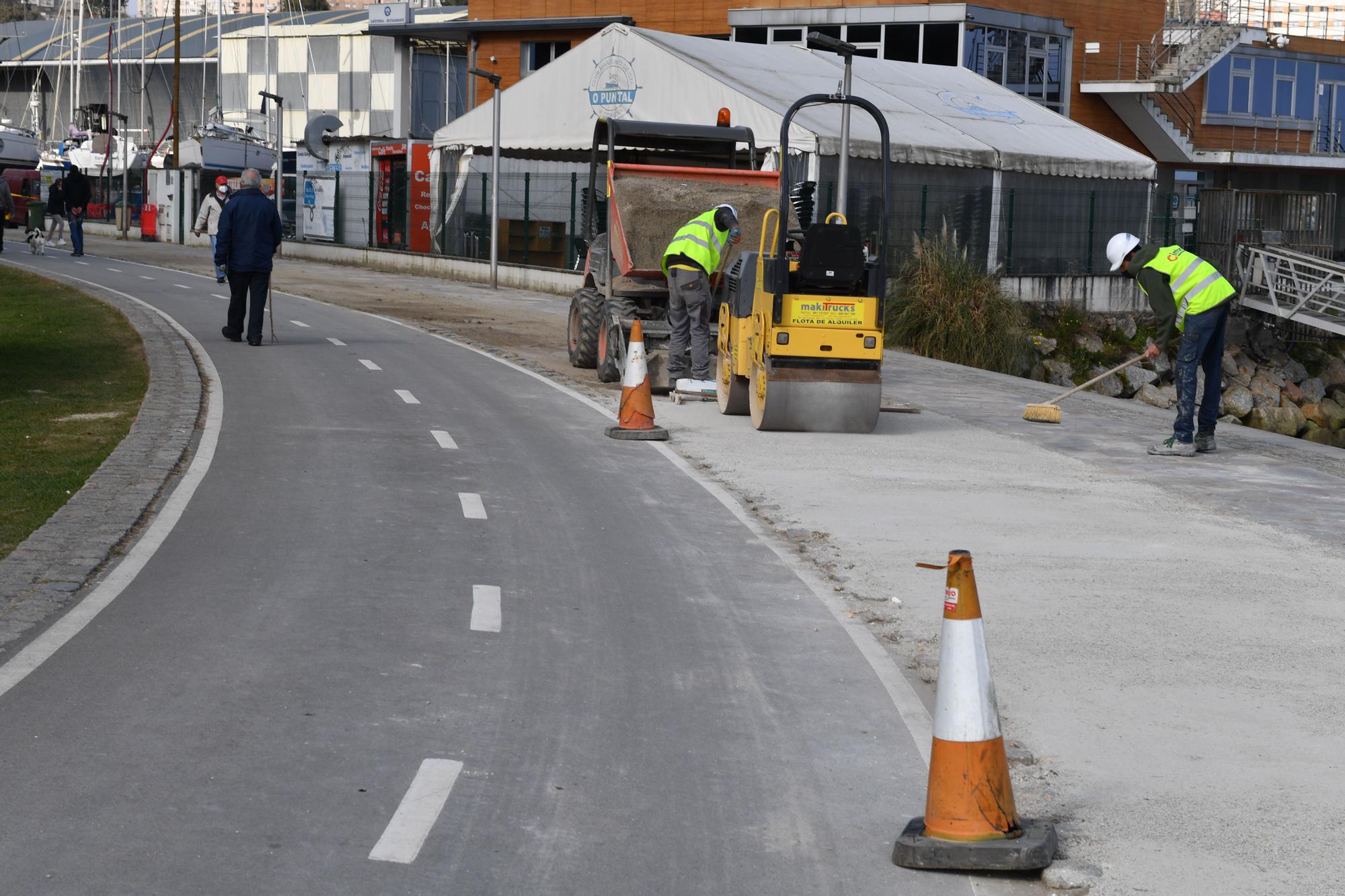 Obras en los paseos de acceso a las playas