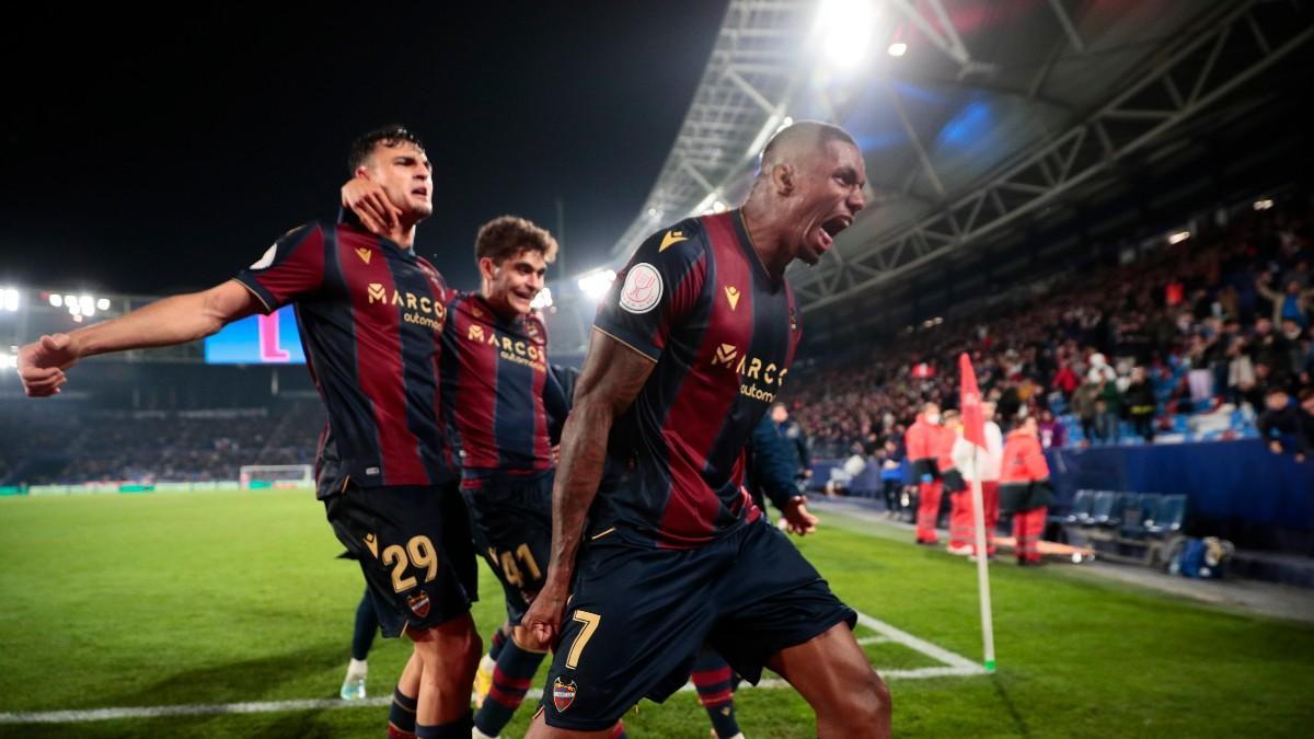 Wesley celebra el gol de la victoria