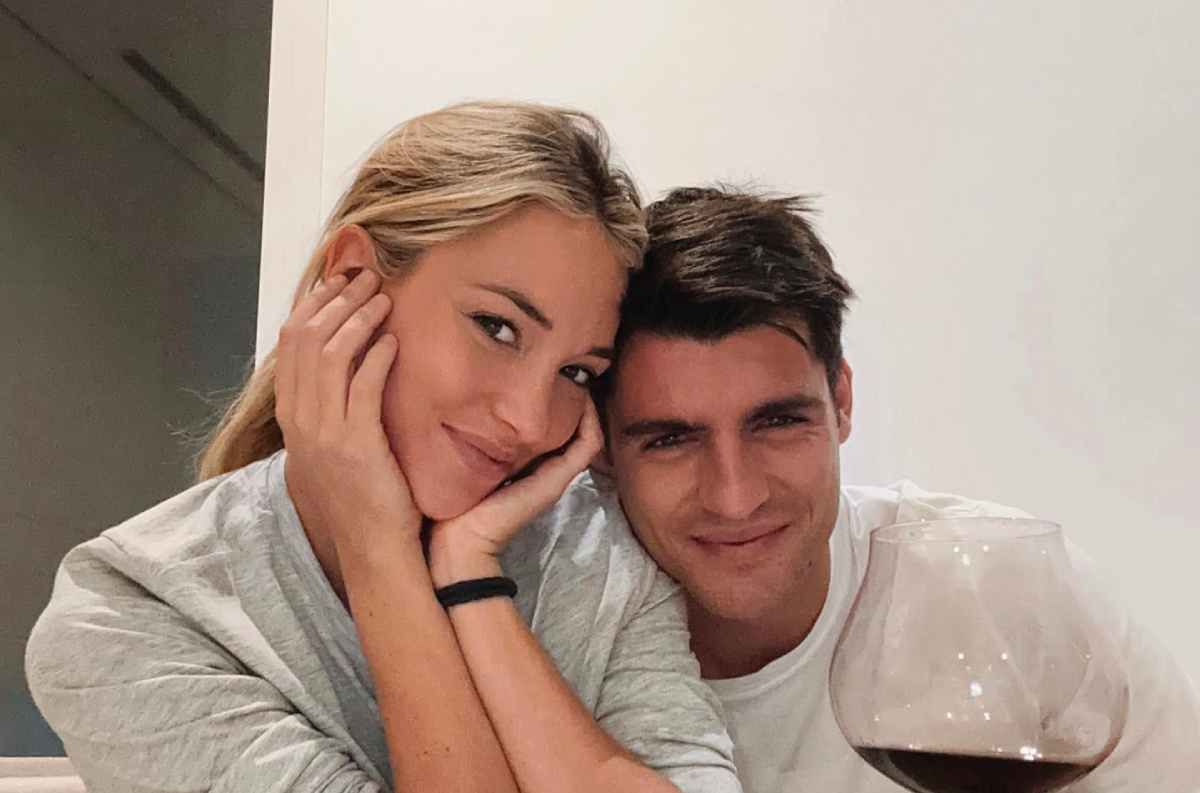 Alice Campello y Álvaro Morata en una imagen de Instagram