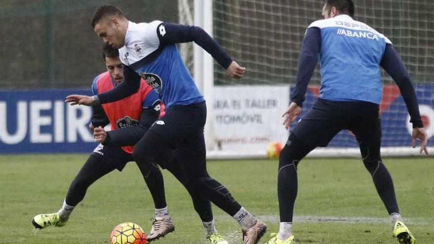 Los fabrilistas Iago y Santi Taboada, con el primer equipo