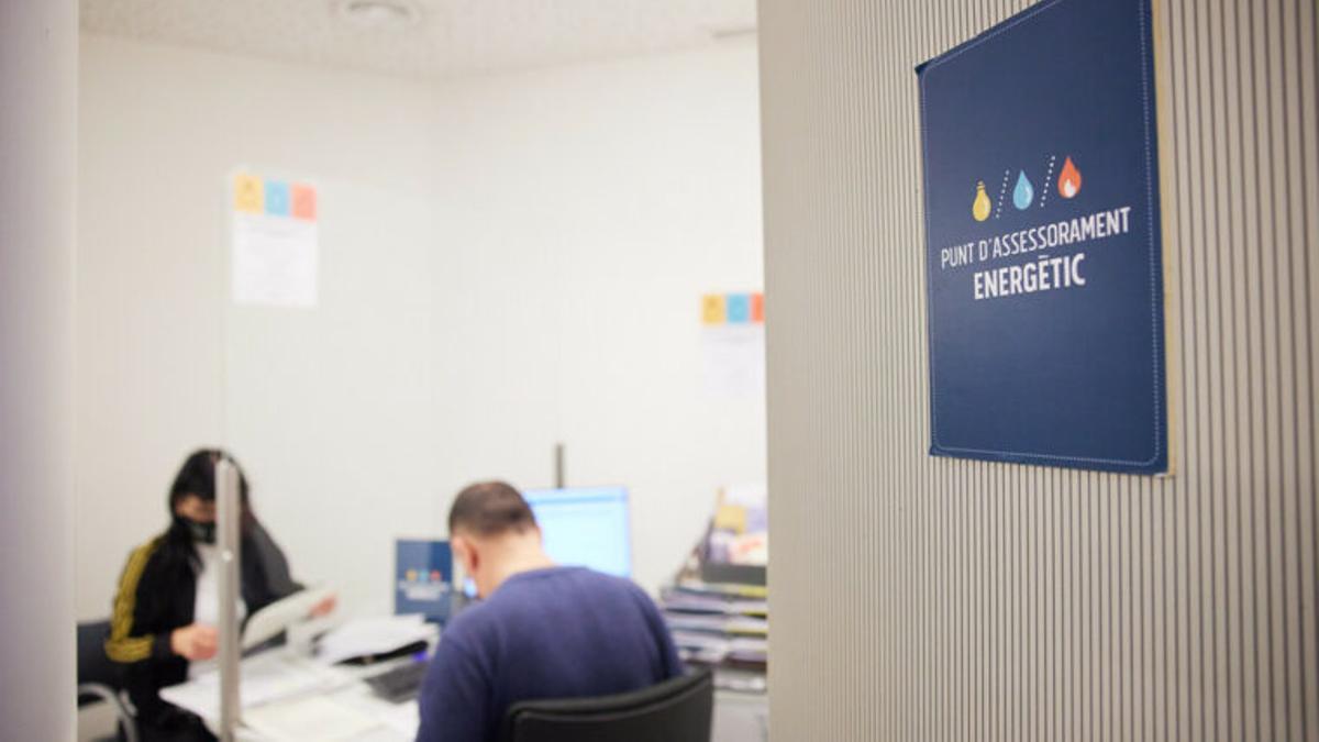Uno de los puntos de asesoramiento energético disponibles en Barcelona.