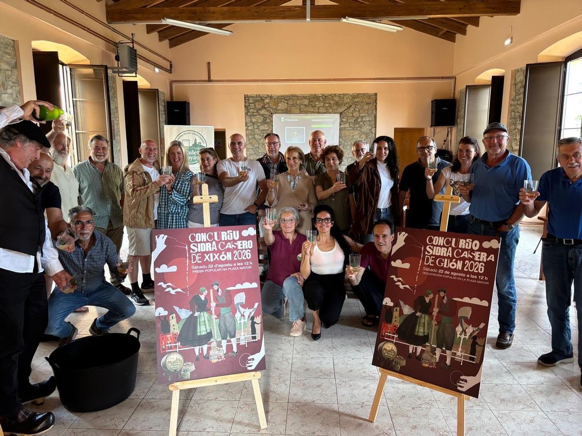 Fiesta de presentación del concurso de sidra casero de Xixón.