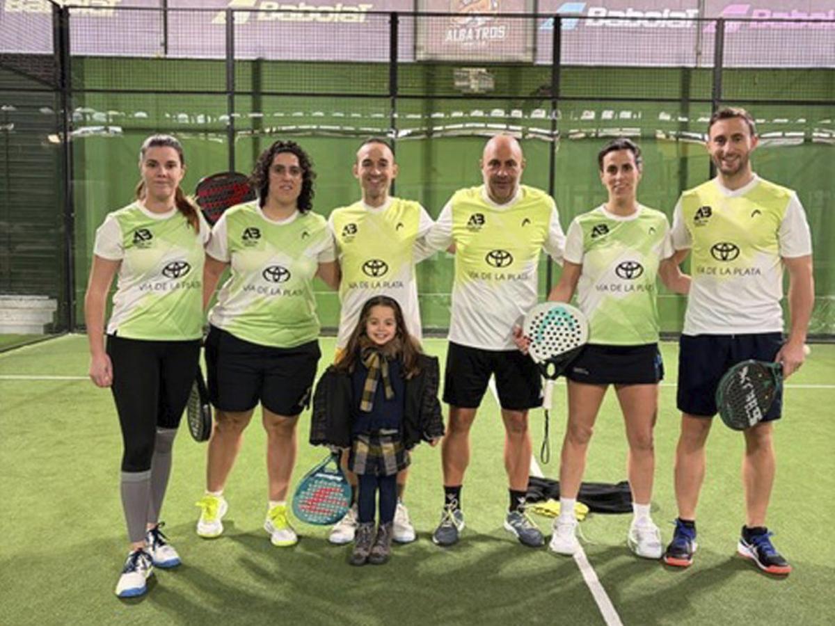 Uno de los equipos del AB Club de Pádel. | CEDIDA
