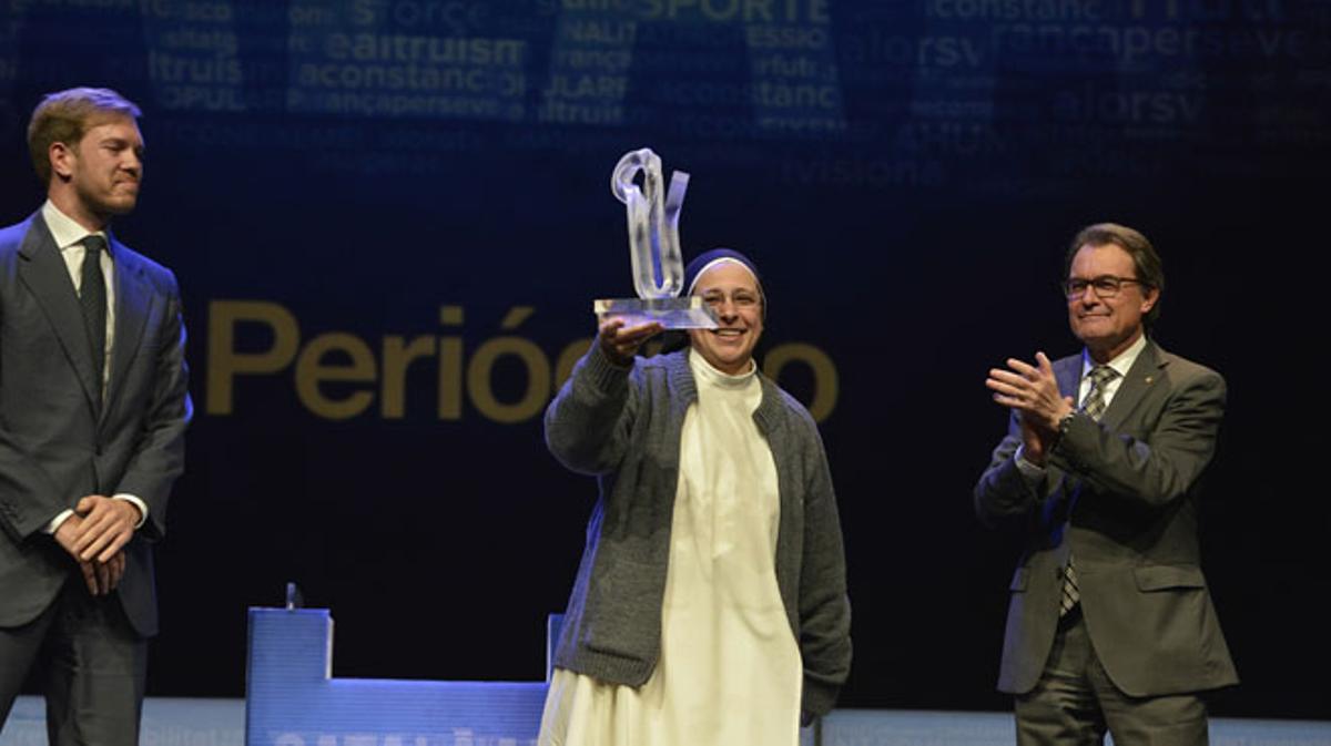 Lucía Caram, guanyadora del premi Català de l’Any 2014.