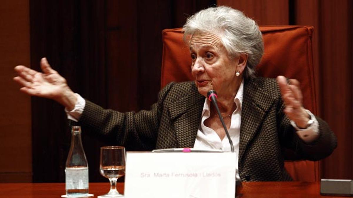 Marta Ferrusola sacull al seu dret a no declarar al Parlament