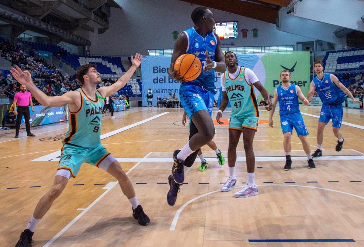 Omar Lo, en un momento del Palmer BK Mallorca Palma - Caja Rural CB Zamora