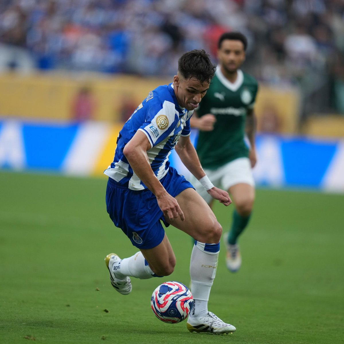 Gabri Veiga, durante su debut con el Porto ante Palmeiras