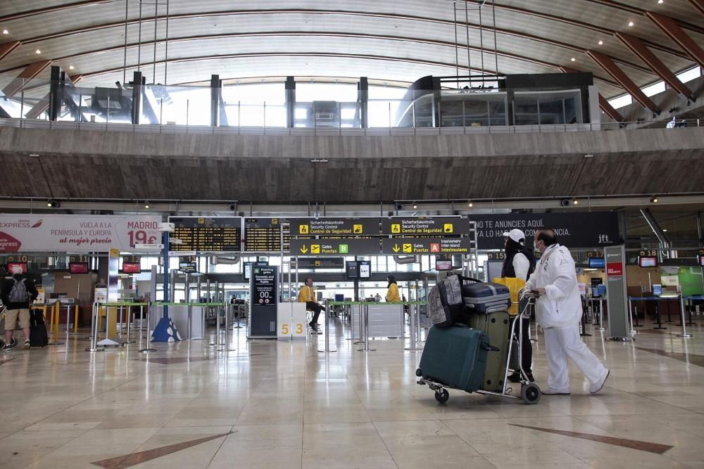 Situación en el aeropuerto Tenerife Norte con test