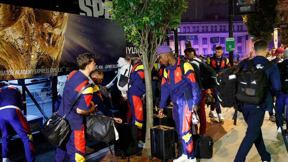 La selección española ya está en Nueva Jersey para preparar la final