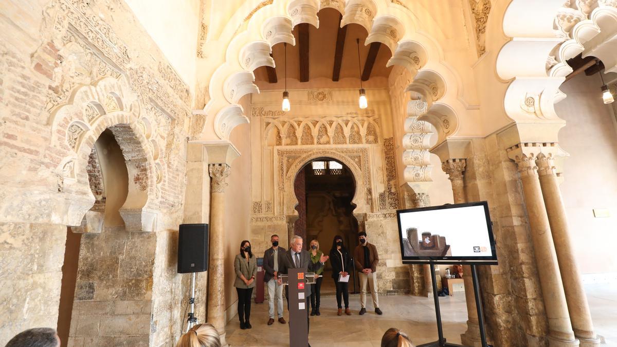 La nueva edición de La Aljafería, un lugar de cine se ha presentado en el propio palacio.