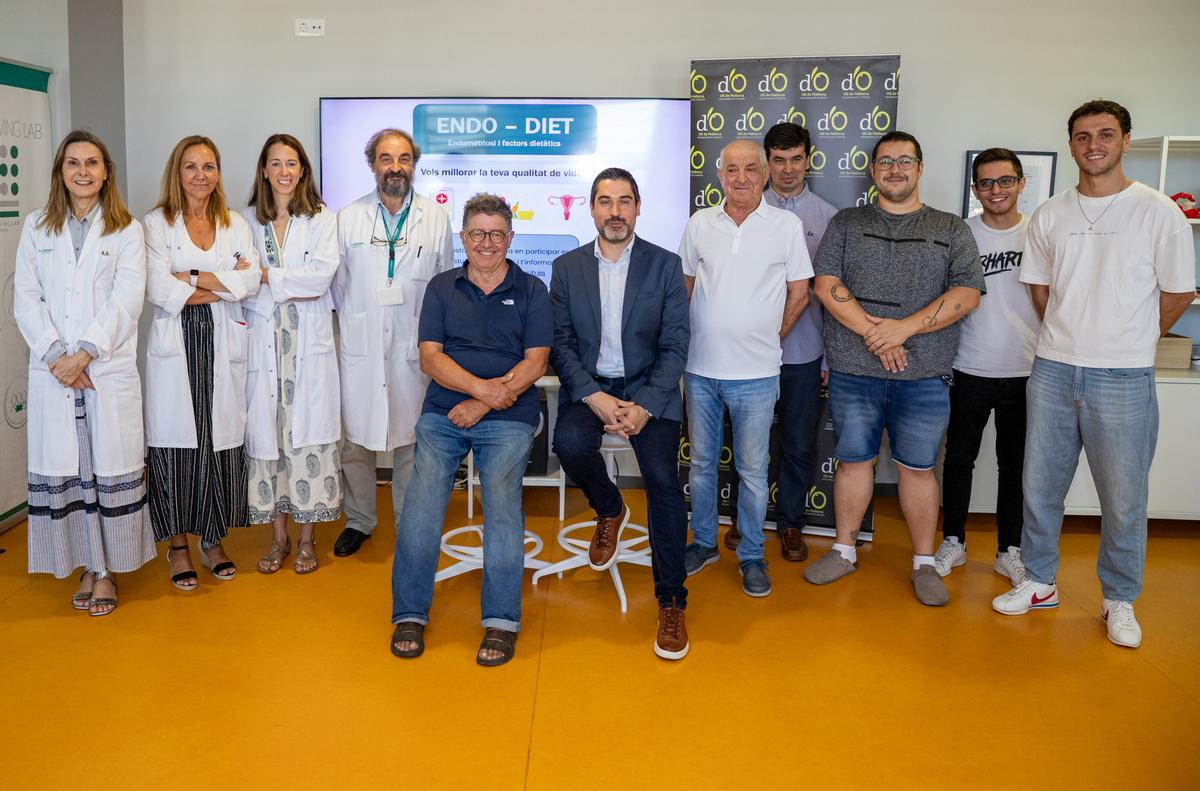 Representantes de Son Espases, el IdISBa y la DO Aceite de Mallorca, este miércoles.