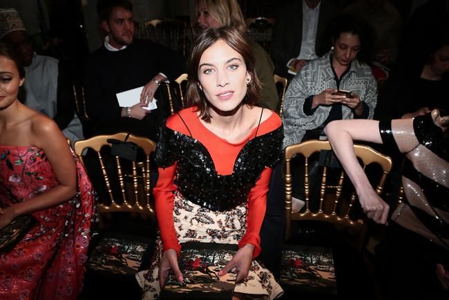 Alexa Chung, en una presentación de Dior