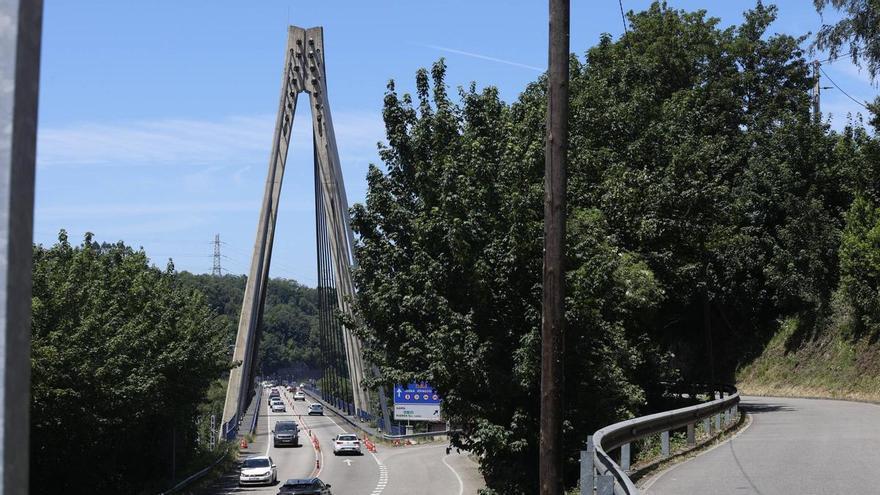 Atención conductores: el puente atirantado del Corredor del Nalón en Sama se cerrará un mes al tráfico en sentido Oviedo
