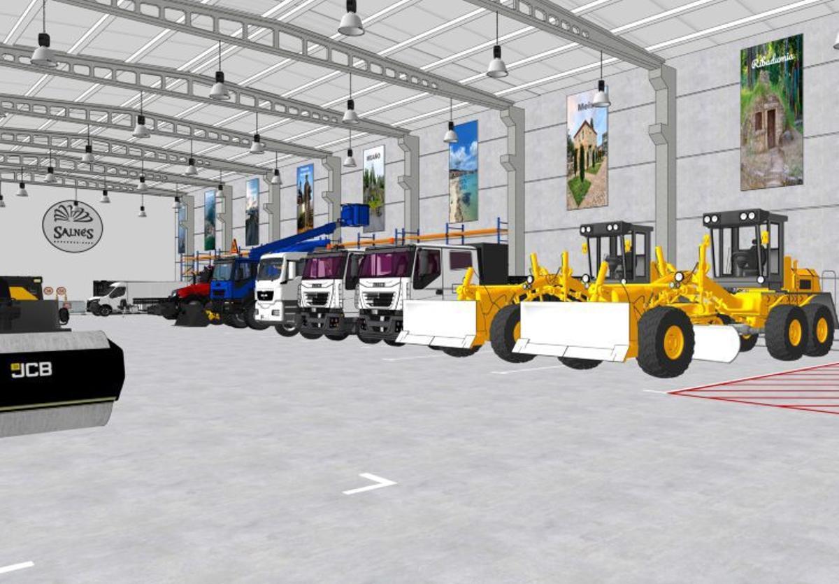 Así quedará el taller y parking de maquinaria. | FDV