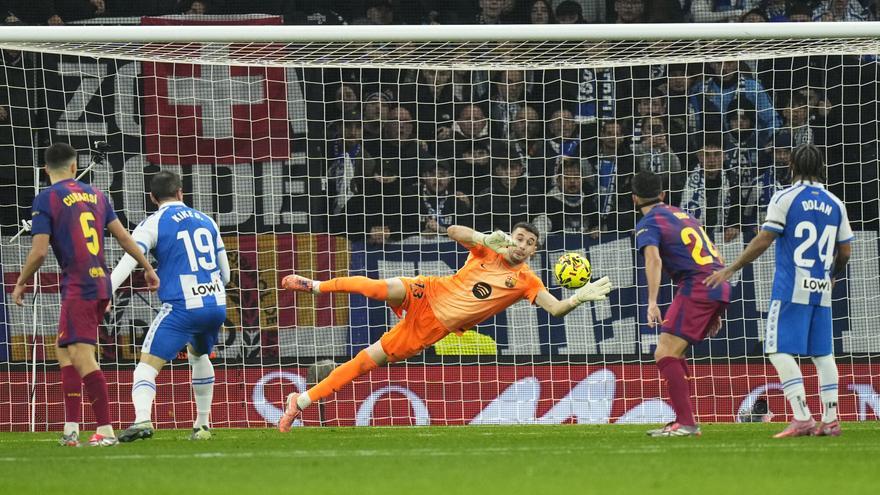 San Joan García salva al Barça ante el Espanyol