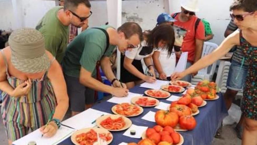 Los visitantes a la feria pudieron degustar los productos.