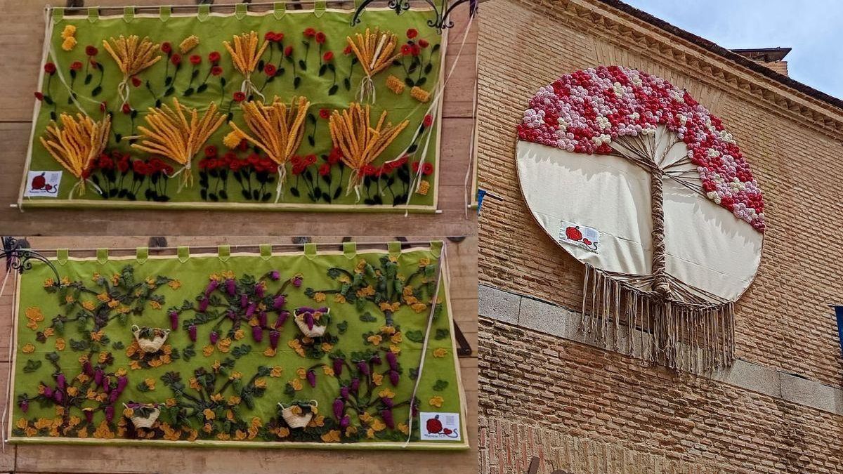 Los murales tejidos a mano de Azucaica Teje para el Corpus Christi de Toledo