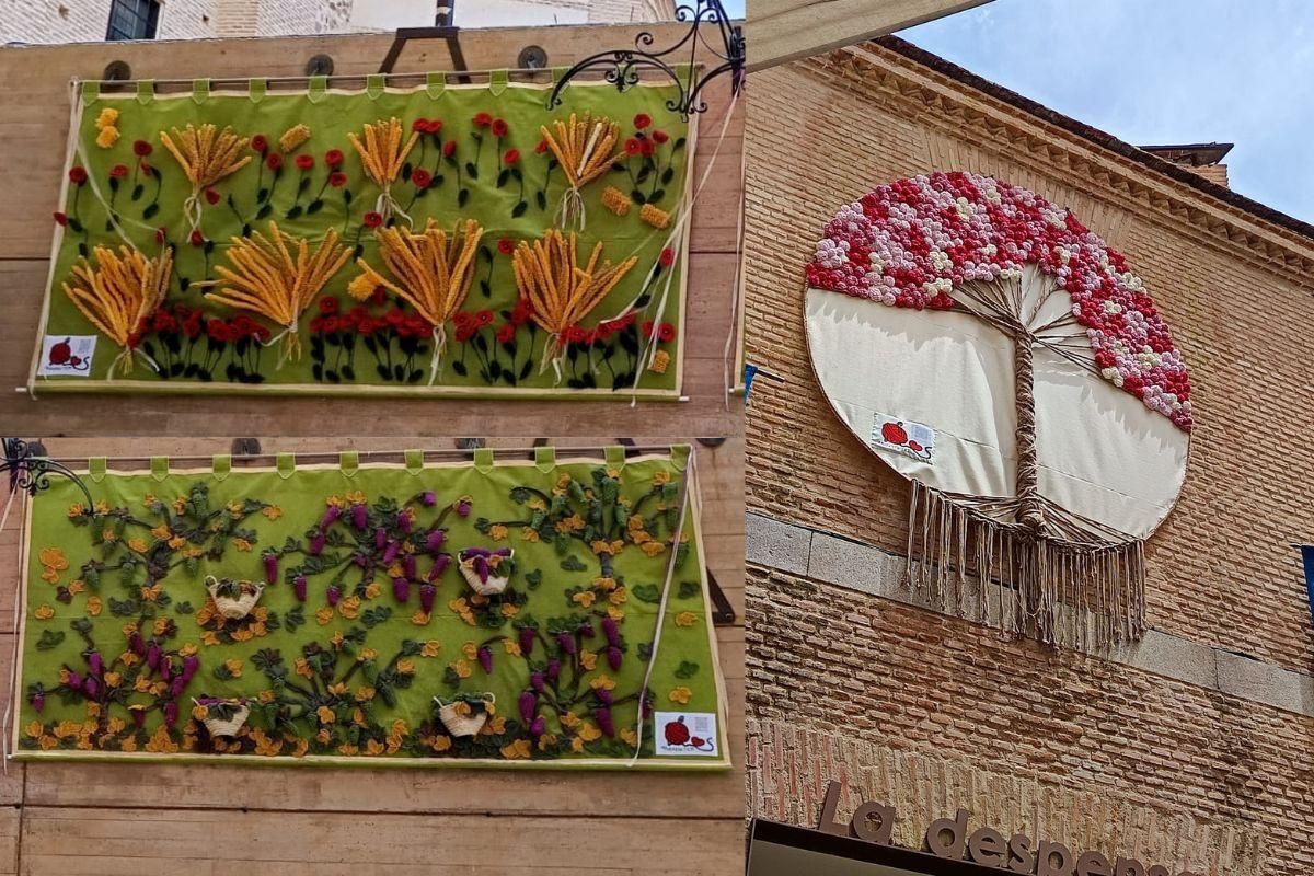 Los murales tejidos a mano de Azucaica Teje para el Corpus Christi de Toledo