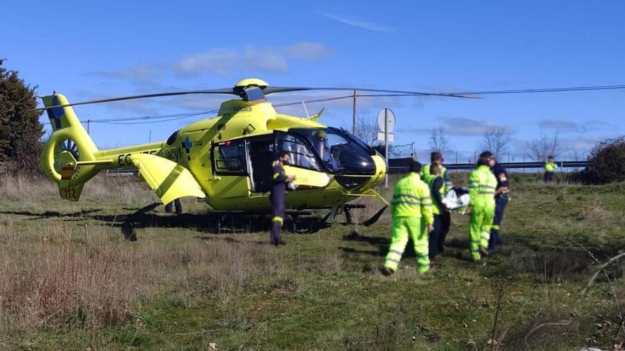 Cuatro heridos en un accidente de tráfico en Zamora