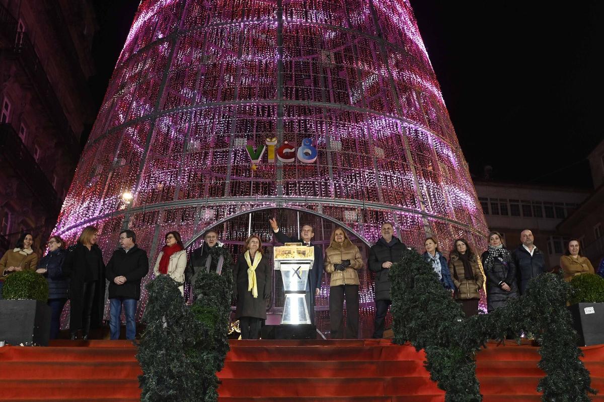 Acto de apagado de las luces de Navidad de Vigo