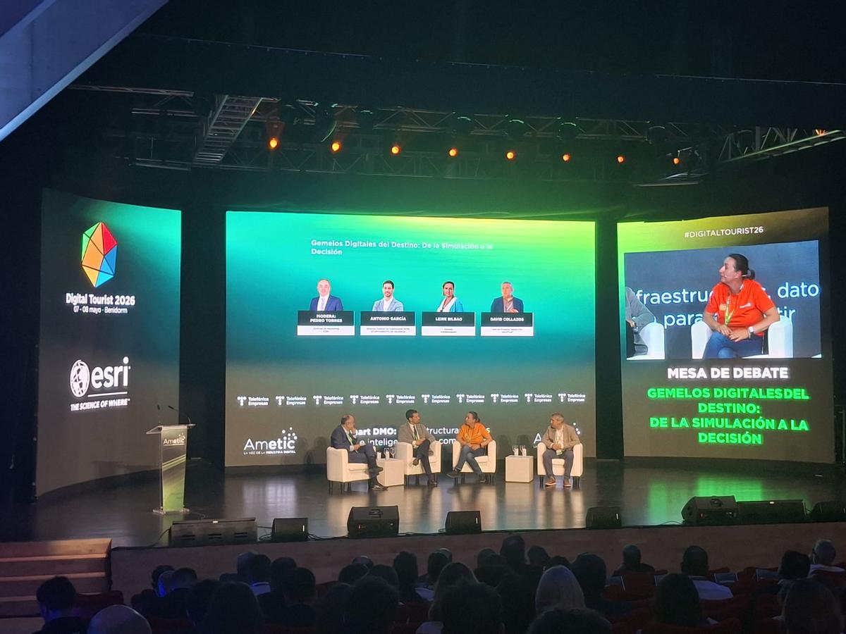 Mesa sobre los gemelos digitales en la que ha participado Leire Bilbao.