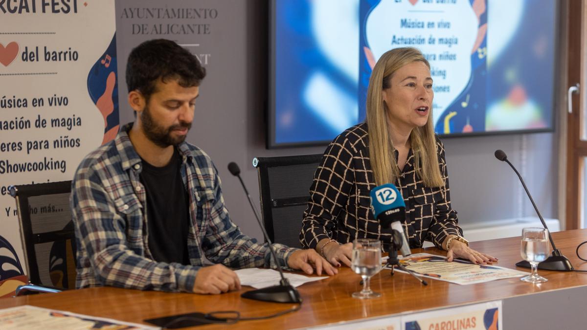 La concejala de Mercados de Alicante, Lidia López, este miércoles.