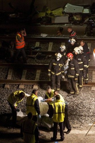Las imágenes del accidente ferroviario en Santiago de Compostela