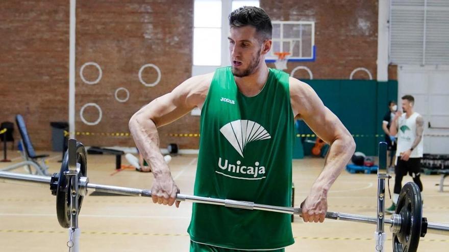 Rubén Guerrero, durante un entrenamiento