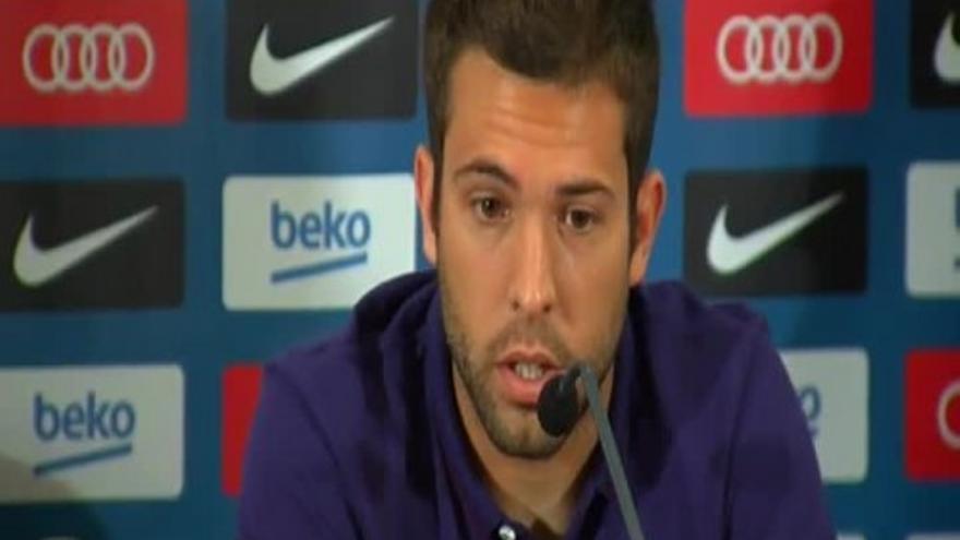 Jordi Alba: "Es una mala noticia para el fútbol español"