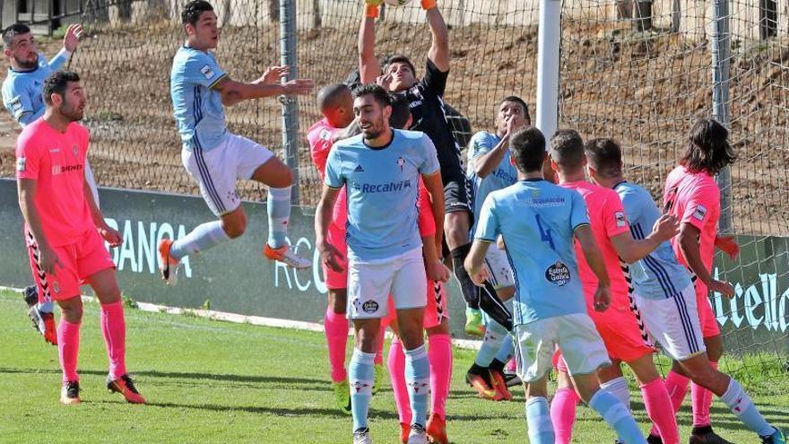 Imagen de un partido del Celta B de esta temporada.