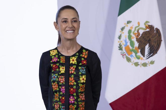Claudia Sheinbaum recibe al rey Felipe VI en México