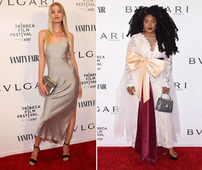 Daphne Groeneveld y Cipriana Quann en la fiesta de Bulgari