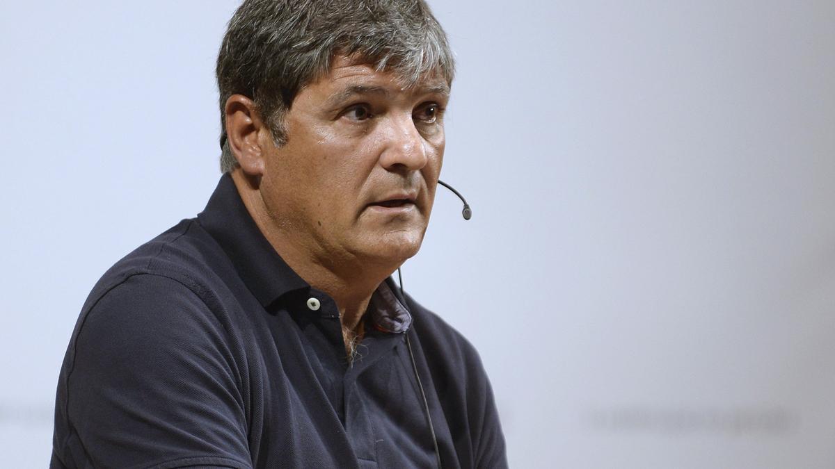 Toni Nadal, en una de sus conferencias.