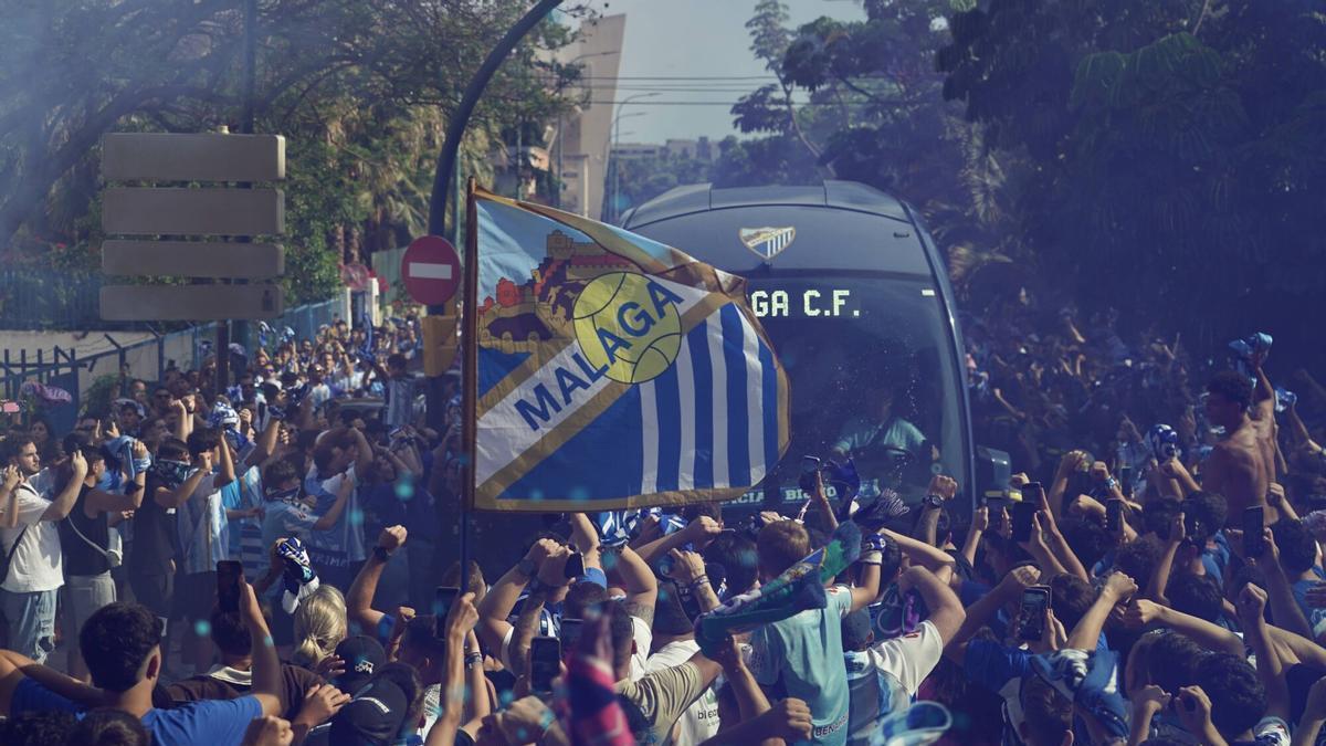 El Málaga CF ha tenido numerosos actos multitudinarios con la afición en las últimas semanas.