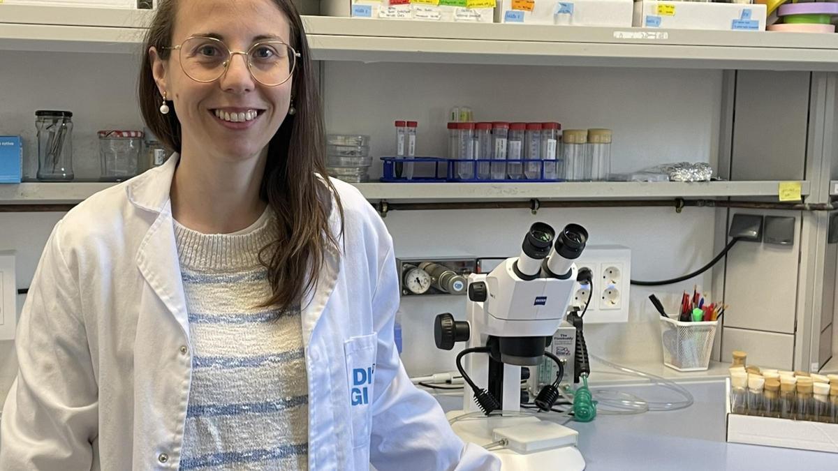 La investigadora de l'IDIBGI i coautora de l'estudi, la doctora Anna Castells, al laboratori.