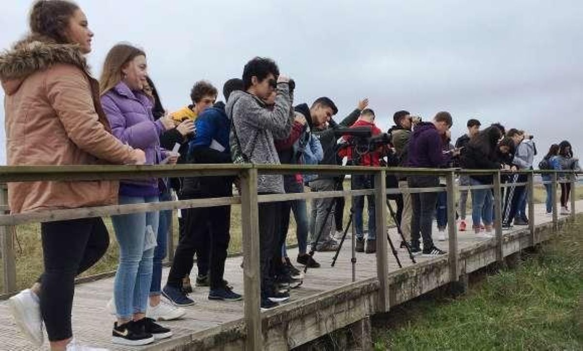 La Reserva Ornitológica ejerce de aula al aire libre para estudiantes de la provincia