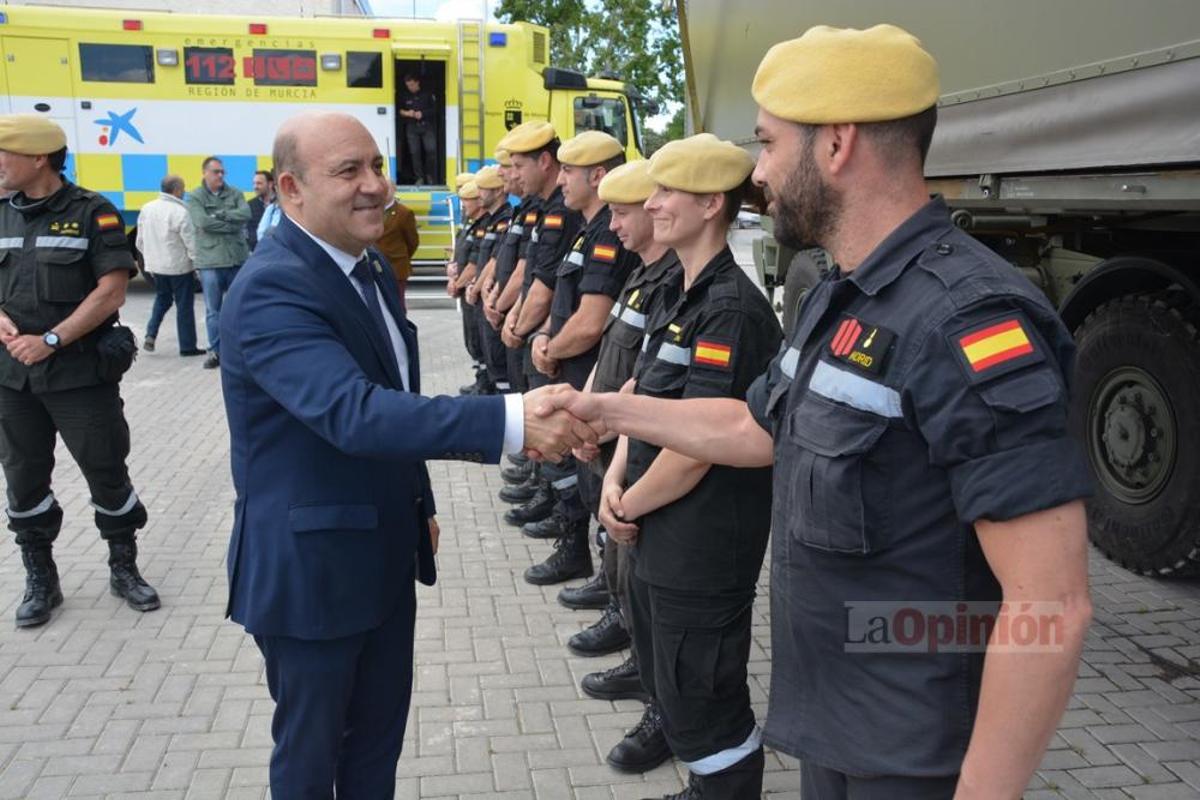 La Unidad Militar de Emergencias en Cieza