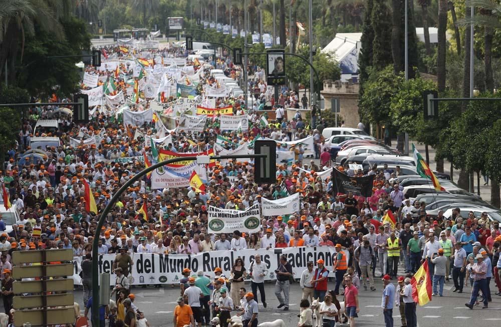 Multitudinaria manifestación en defensa del mundo rural.