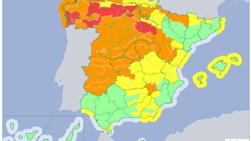 La borrasca Ana pone en alerta naranja por vientos fuertes a toda Extremadura