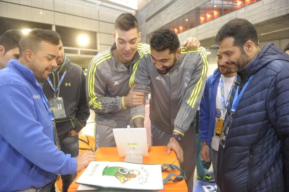 Niños en la Fan Zone de la Copa del Rey A Coruña