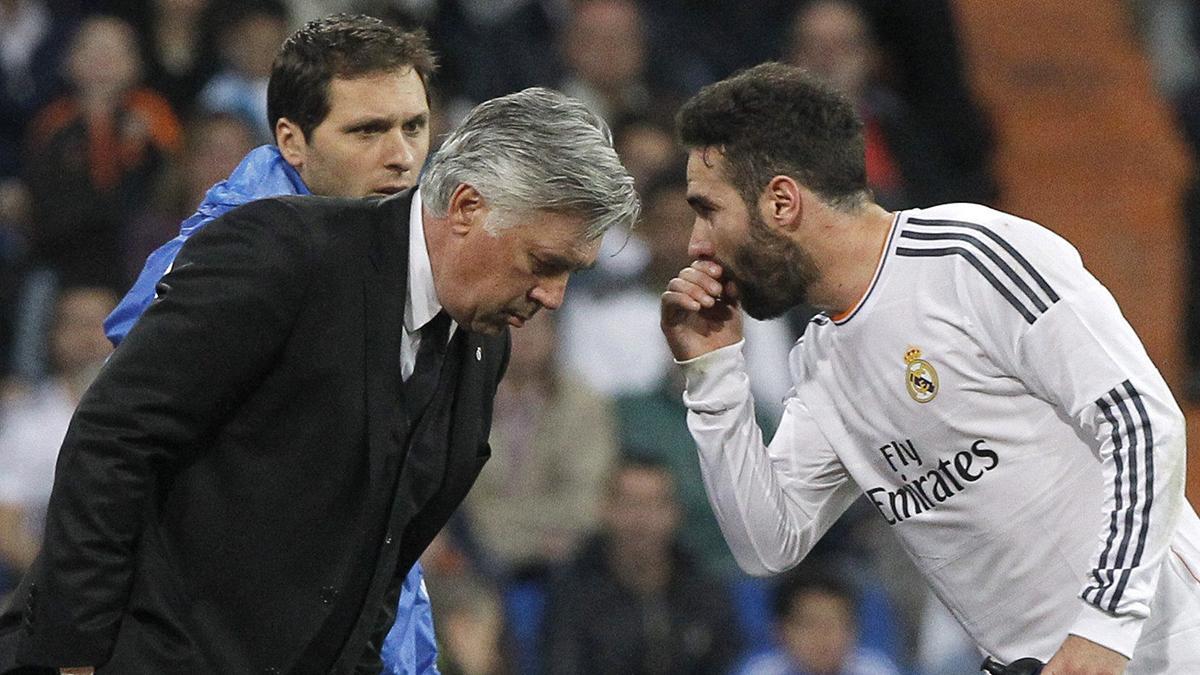 Carvajal habla con Ancelotti