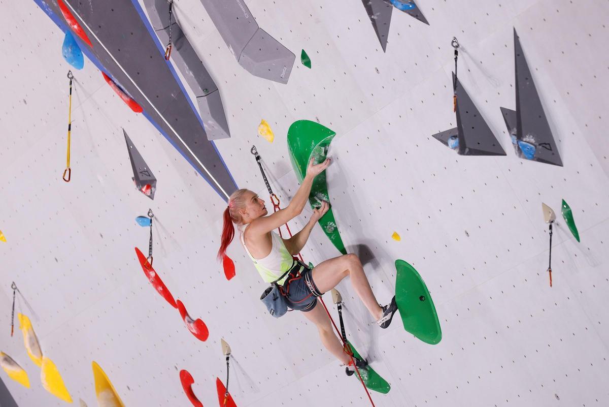 Janja Garnbret en los Juegos Olimpicos de Tokio 2020