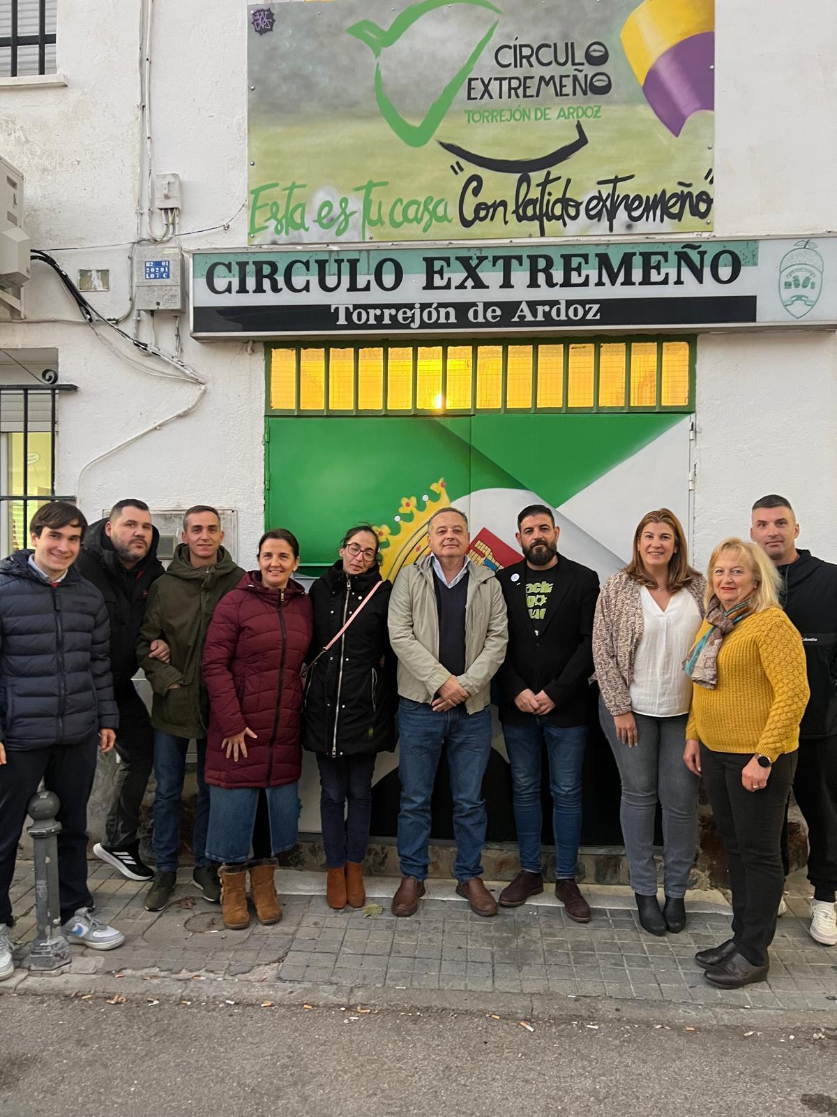 La delegación de Plasenzuela en el Círculo Extremeño de Torrejón de Ardoz.