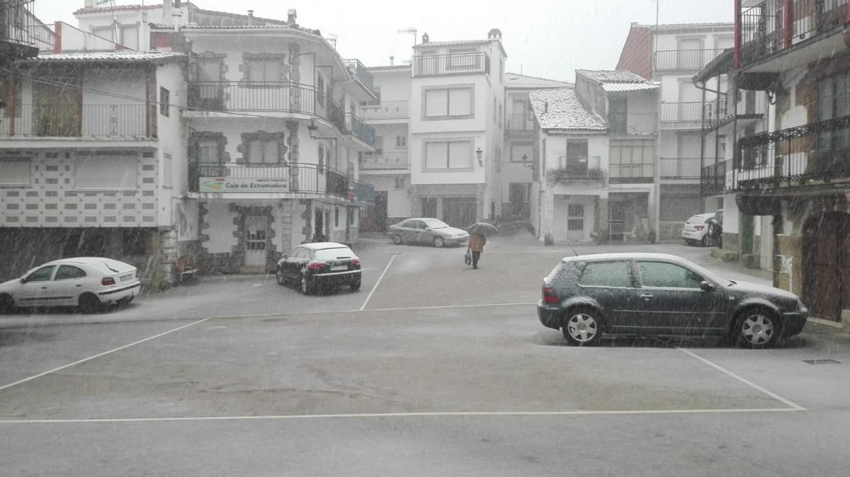 La nieve de primavera en Extremadura