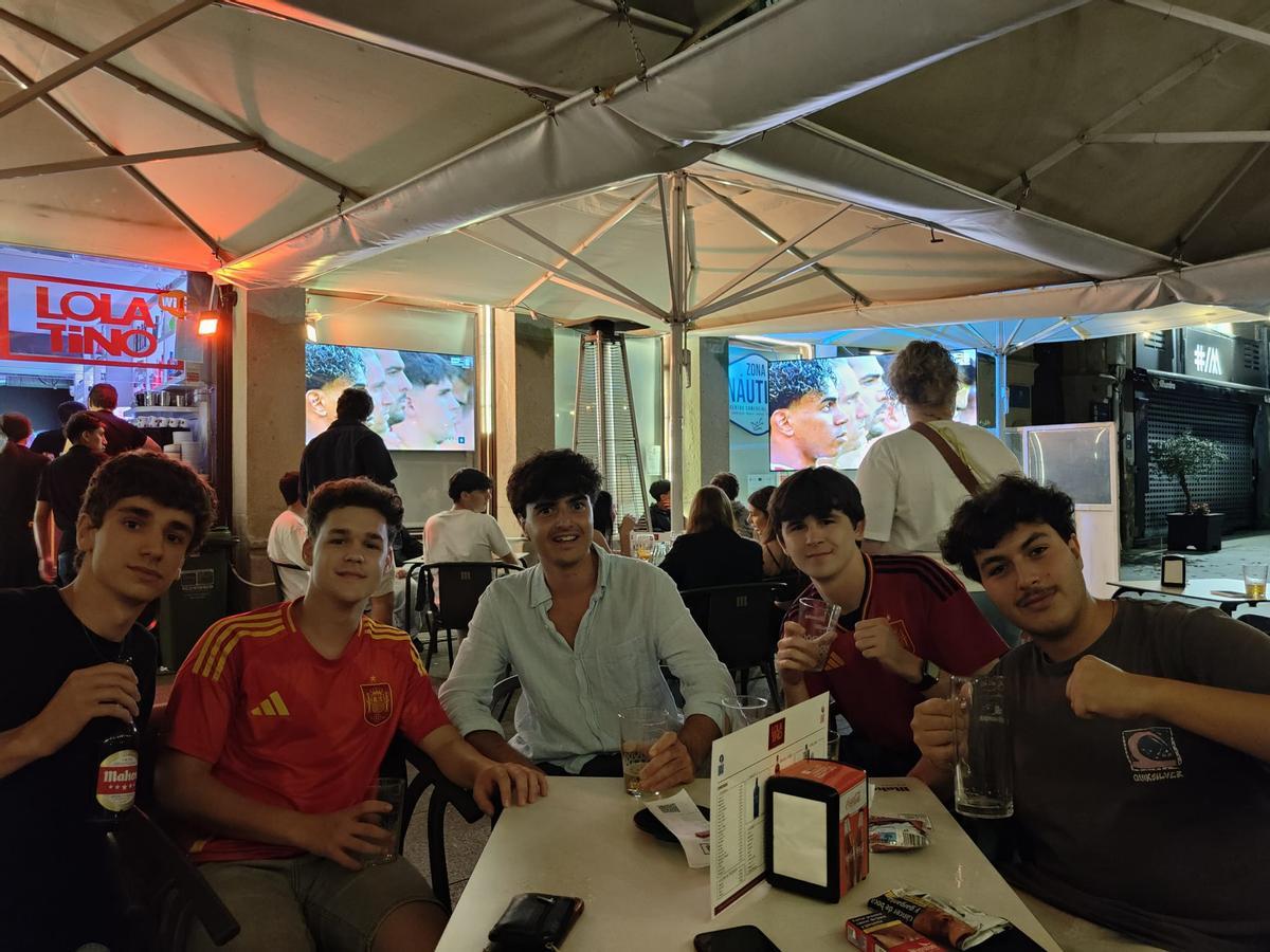 El España-Uruguay en el ocio nocturno de Vigo