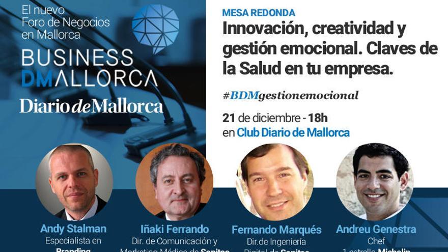 Innovación, creatividad y gestión emocional serán los temas centrales del 8º Foro de Negocios de Mallorca