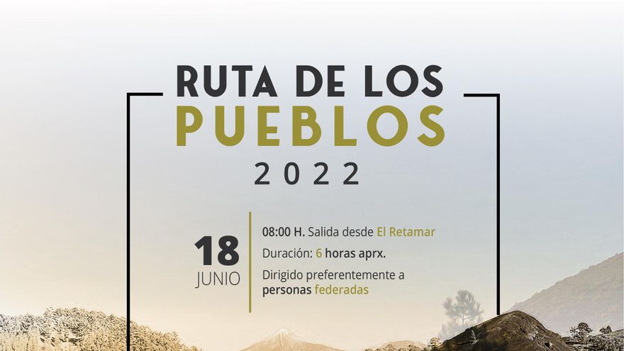 The City Council organizes the walk called “Ruta de los Pueblos”