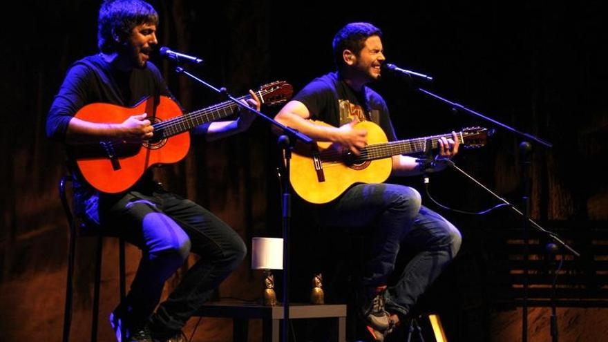 Un momento del concierto de Estopa en Vigo.